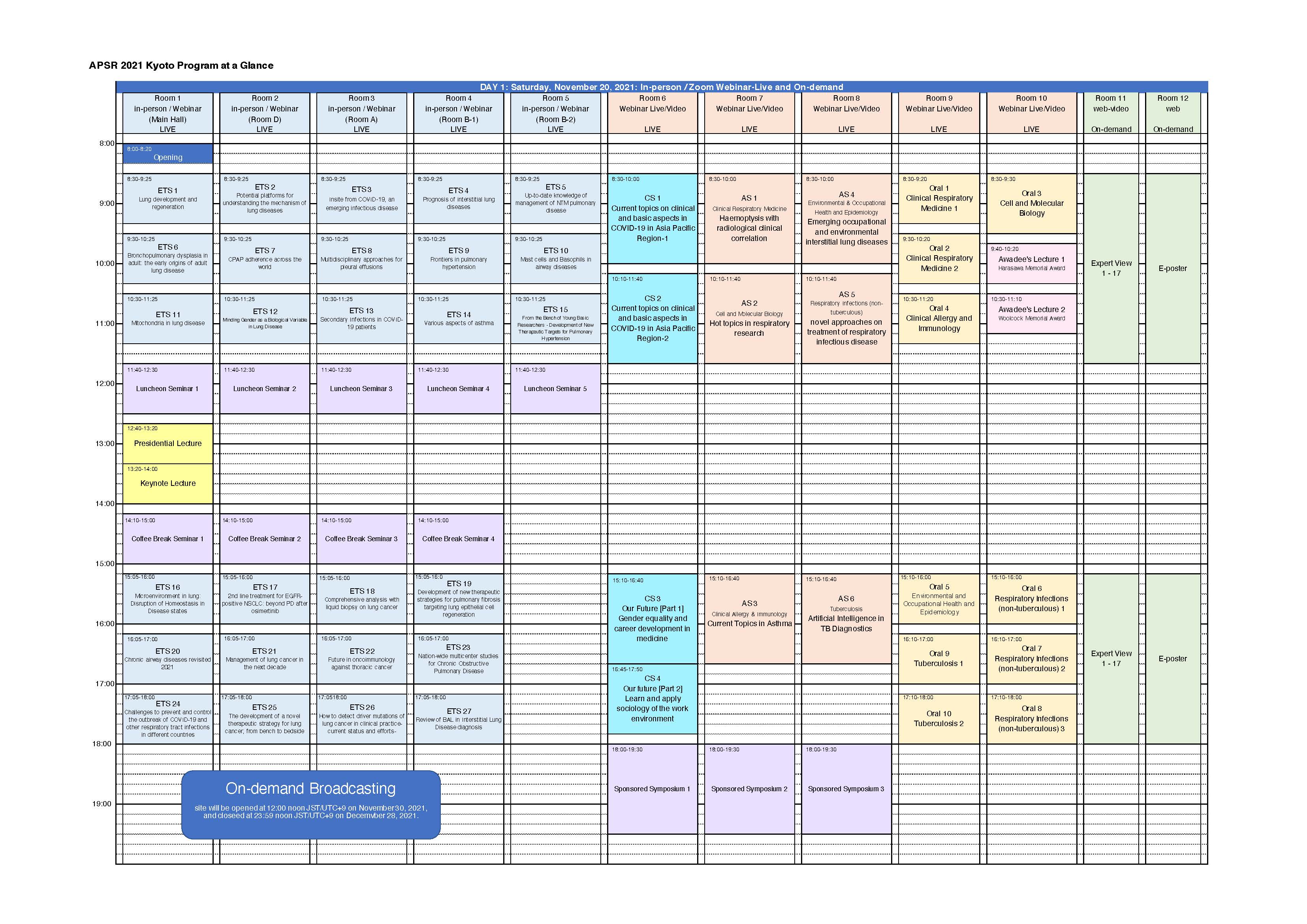 Schedule