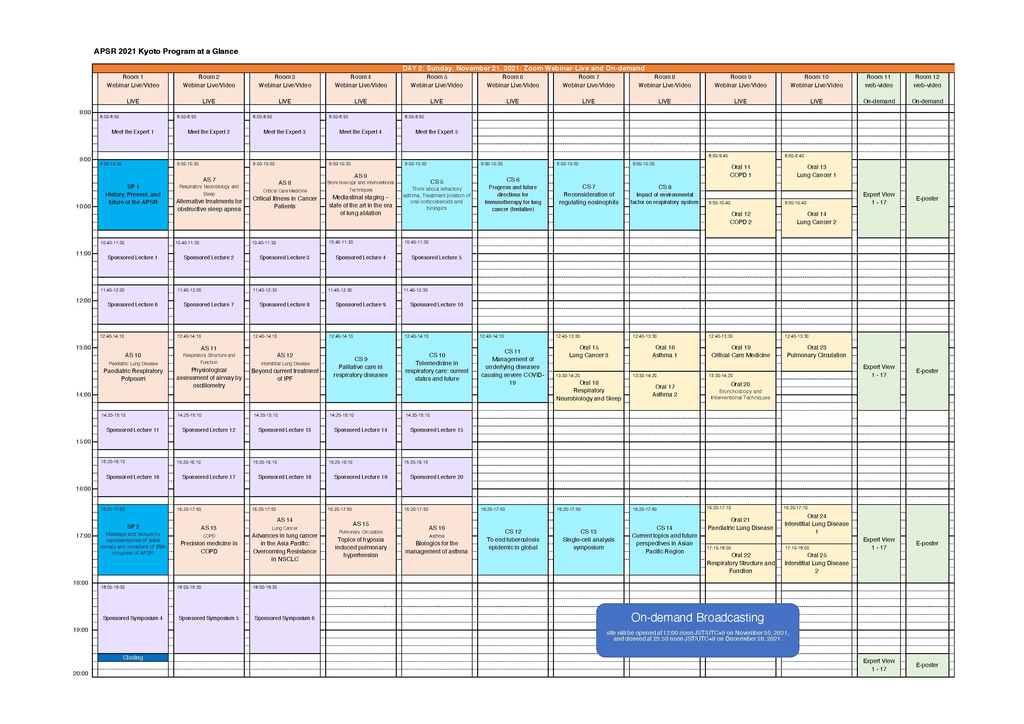 Schedule